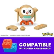 MEGA Pokémon Rowlet Building Toy Kit, Poseable Action Figure (24 Pieces) for Kids