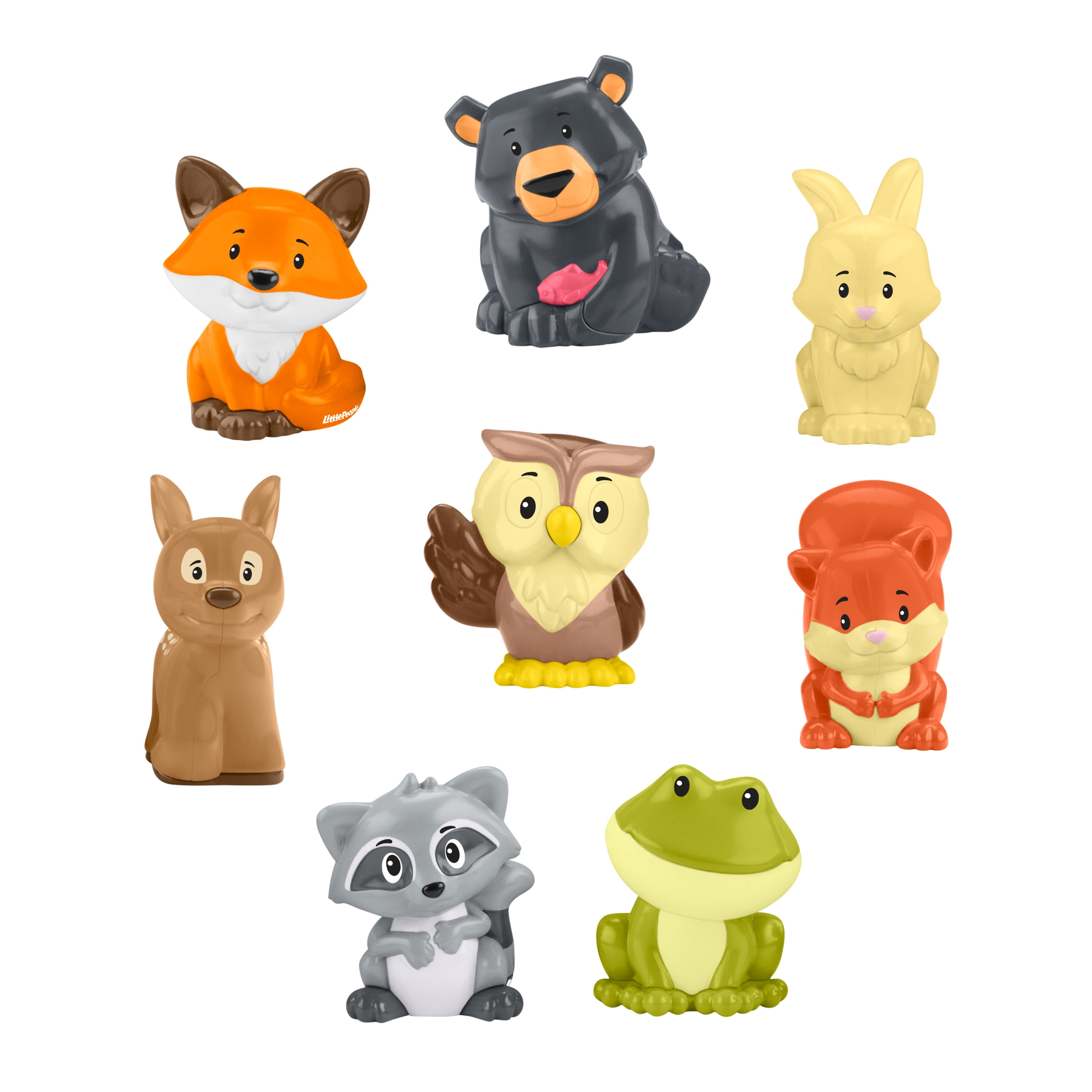 Fisher-Price Little People Forest Friends Carry Case Toddler Playset with Figures, 9 Pieces