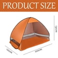 thumbnail image 5 of Carpa de playa parasol con protección UV 50+, toldo automático para exteriores, refugio solar instantáneo, 5 of 5