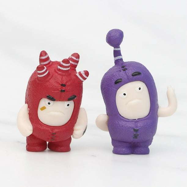 KEVCHE 7 Piezas 4cm Mini Juguete Oddbods Figura de Accion Munecos Oddbods Figura Juguetes Decoracion de Mesas Figura de Oddbods para los Cinefilos