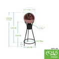 thumbnail image 2 of Achla 6" Plum Crackle Glass Gazing Globe With Stand, 2 of 2