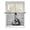 Gray White, variant on Sheer Curtains 72 Inches Long, Black Grey Guitar Semi Sheer Curtains Light Filtering Window Treatment, Vintage Musical Guitar Sheet Abstract Privacy Voile Drapes for Living Room Bedroom 52x72 Inch