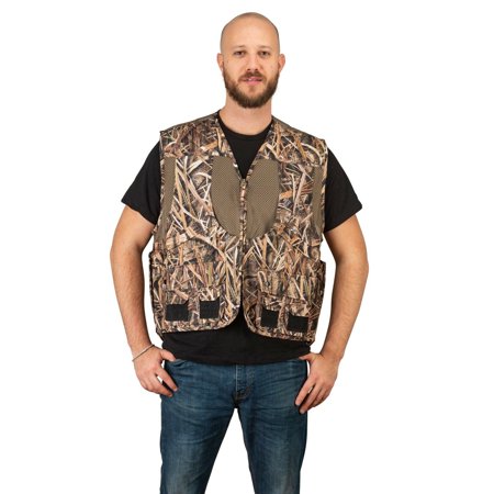 Mossy Oak Camo Mens Deluxe Front Loader Hunting Shooting Vest -Turkey- Bird (Shadow (Best Bird Hunting Vest)