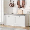 thumbnail image 1 of Qinaqin 42-Inch Entryway Shoe Almacenamiento Bench Moderno Fluted de Profundidad Madera Mudroom en Blanco para cm Alturaallway Foyer & Front Puerta, 1 of 8