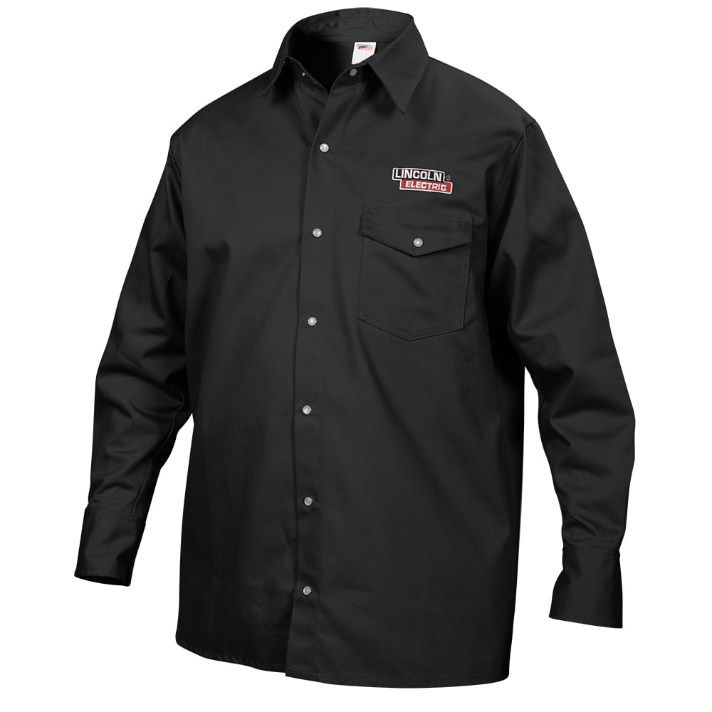 Black Stallion BX9C BSX Contoured FR Cotton Welding Jacket Black/Flames MD