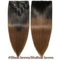 thumbnail image 3 of SEGO Clip in Hair Extensions Human Hair 100% Real Remy Hair 10-24 inch Full Head Thick Hair Pieces Silky Straight Balayage Hair Cleanrance, 3 of 9