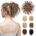 thumbnail image 1 of Chouchou pour Cheveux Chignon de Mariée Volumineux Ondulé Mélange Blond, 1 of 5