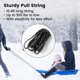 thumbnail image 6 of StarQualityBargain 2Pack Snow Sled with Handles and Ropes, Slippery Plastic Downhill Durable Snow Sled For Kids and Adults, Outdoor Fun, 48''x18'' - Blue, 6 of 8