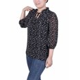 thumbnail image 2 of 3/4 Sleeve Chiffon Blouse, 2 of 4