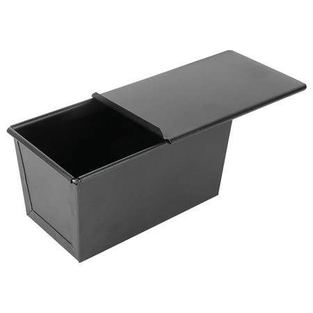

1 Set Black Loaf Pan with Cover Non Stick Bread Baking Mould Toast Mold Bakeware for Home