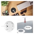 thumbnail image 4 of 3-Port USB 2.0 Hub In-Desk Mounting Grommet Hole Embedded USB Splitter for Laptop PC Desktop ,Powerful Charging, 4 of 6