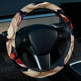 thumbnail image 2 of Petal flower 14.5 Inch Printing PVC Leather Car Wheel Cover Steering Wheel Cover Auto Accessories, 2 of 6