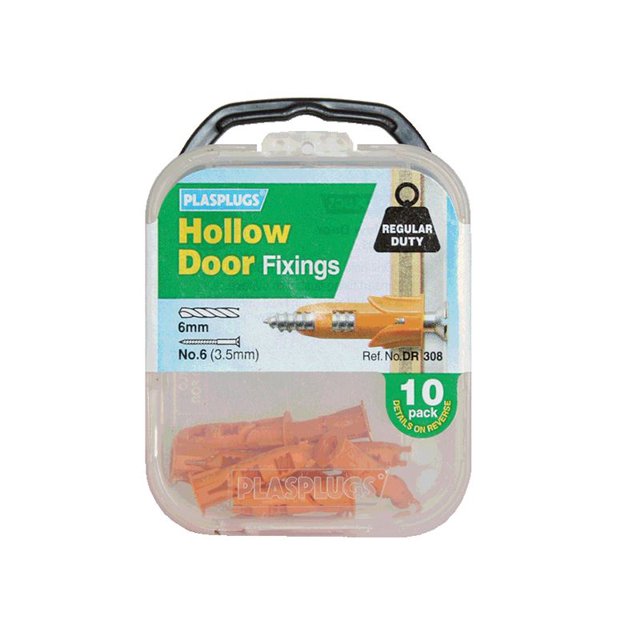 Plasplugs - DR 308 Fixations de Porte Creuses (10)