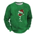 thumbnail image 4 of LIUJUNSHOP Men's French Terry Crewneck Sweatshirt Men's Christmas Glass Themed Casual Style Hoodless, 4 of 4