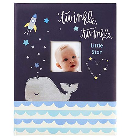 C.R. Gibson ''Twinkle Twinkle Little Star'' Blue Baby Memory Book for Boys, 48