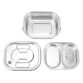 thumbnail image 2 of Lunchbox De Metal, Lonchera De Acero Inoxidable Con Tapa Sellada, Diseño De Compartimento Cuadrado, Acero Inoxidable 304 Aislado, Ideal Para Escuela, Trabajo,, 2 of 7