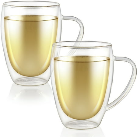 

Teabloom CLEAR BLISS® DOUBLE WALL GLASS TEA CUPS-Set of 2