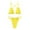 Womens Swimsuits Yellow, variant on ylioge Womens Bikini Sets Two Piece Swimsuits Bras and Thongs Bathing Suits Ladies Trendy Solid Color Beach Swimwear Sets Summer