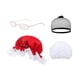 thumbnail image 2 of Peluca de señora Santa Claus Perfecl con sombrero de Navidad y accesorios, 2 of 8