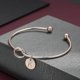 thumbnail image 4 of Rose Gold Love Knot Bracelet For Women Charm Cuff Bangle Bridesmaid Jewelry, 4 of 5