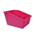 thumbnail image 3 of Pen+Gear Plastic Book Bin Desk Organizer and Book Storage, Pink, 3 of 8
