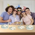 thumbnail image 6 of Hiroekza Happy Birthday Party Tableware Supplies Set 10 - Disposable Tableware for 10 Guests, Includes Plates, Cups, Cutlery & More Green, 6 of 6