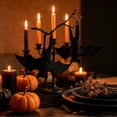 thumbnail image 5 of 12.6 Inch Upside Down Hanging Bat Halloween Decorations, Realistic Black Felt Bat Ornaments, Spooky Indoor Outdoor Decor Supplies for Indoor Outdoor House Yard Halloween Party, 5 of 7