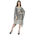 thumbnail image 5 of Moomaya Printed Kaftan For Womens Short Loose Kimono Beach Evening Loungewear Dress, 5 of 7