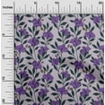 thumbnail image 2 of oneOone Cotton Flex Purple Fabric Floral Retro Fabric For Sewing Printed Craft Fabric By The Yard 40 Inch Wide, 2 of 5