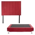 thumbnail image 2 of Colchón Matrimonial Restonic Roll + Box Base Cama + Cabecera Argos Rojo, 2 of 8