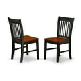 thumbnail image 2 of East West Furniture Dining Room Set Black & Cherry, NDNO3-BCH-W, 2 of 3