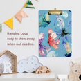 thumbnail image 6 of FMSHPON Exotic Butterfly Tie Dye Print Clipboard Hardboard Wood Nursing Clip Board and Pull for Standard A4 Letter 13x9 inches, 6 of 7