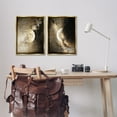 thumbnail image 2 of Stupell Industries Moons with Starry Nebulas Outer Space Painting Gold Floater Framed Canvas Art Print Wall Art, 17 x 25, Set of 2, 2 of 9