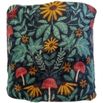 The Big One Oversized Plush Teal Botanical Floral Throw Blanket - 5ft x 6ft