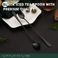 thumbnail image 3 of Hiware 9-Inch Long Handle Iced Tea Spoon, Coffee Spoon, Ice Cream Spoon, Stainless Steel Cocktail Stirring Spoons, Set of 4, 3 of 4