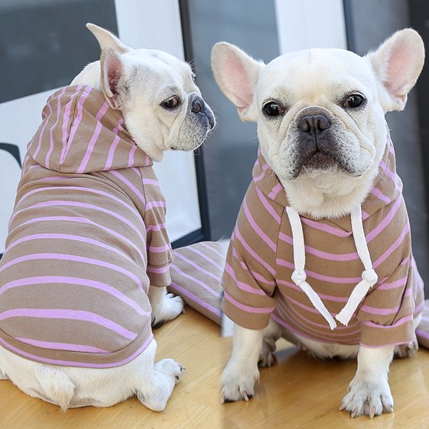 Rayas Primavera/Verano Nueva Moda Sudadera Con Capucha Perro/Gato Ropa Gao Jinjia unisex