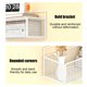 thumbnail image 5 of Cesta metálica de pared para almacenamiento en la cocina | Organizador colgante para artículos diversos y de aseo | Cesta de malla metálica para encimera de ducha de baño, 5 of 6