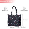 thumbnail image 4 of Pioneer Flower Floral Print Pattern Travel Tote Bags for Women Carry On,Large Weekender Bags for Women Travel,Multi Functional Duffle Bag for Work,Shopping,Sports, 4 of 5