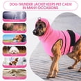 thumbnail image 5 of ROZKITCH Dog Anxiety Vest with Hood,Adjustable Thunder Jacket for Small Dogs,Comfort Dog Calming Vest for Fireworks,Thunderstorms,Separation and Vet Visit,Pink,XS, 5 of 8