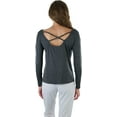 thumbnail image 3 of ToBeInStyle Women's Long Sleeve Round Crew Neck T-Shirt, 3 of 7