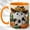 Orange, variant on Cowboy Ghost Coffee Mug, Western Pumpkin Mug, Ceramic 11 oz