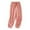 Pink, variant on Kmdttou Women's Fashionable Casual Solid Color Cotton And Linen Straight Leg Wide Leg Pants