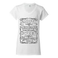 thumbnail image 2 of Wild Bobby Smooth As Tennessee Whiskey Women Standard V-Neck Tee, 2 of 6