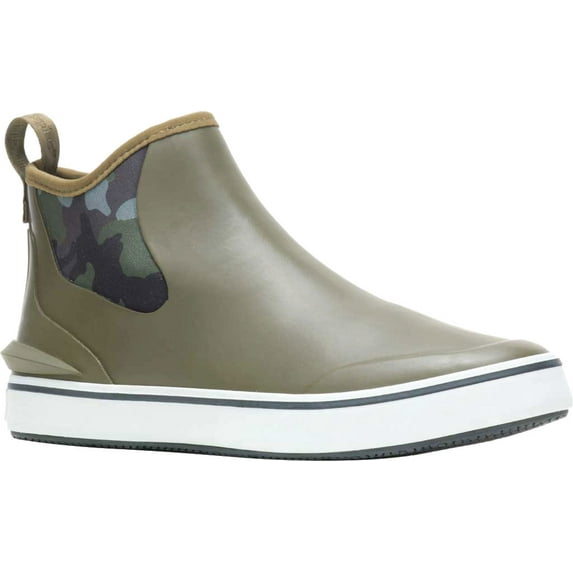 Women's Hush Puppies Rain Sneaker Olive Camo Rubber 9 M