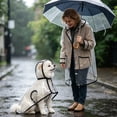 thumbnail image 4 of Clear Poncho Rain, Hooded Dog Raincoat Poncho, EVA Waterproof Dog Rain Coat for Small Medium Dogs Walking Outdoor Outing, 4 of 4