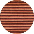 thumbnail image 1 of Ahgly Company Indoor Round Abstract Bright Orange Abstract Area Rugs, 3' Round, 1 of 6