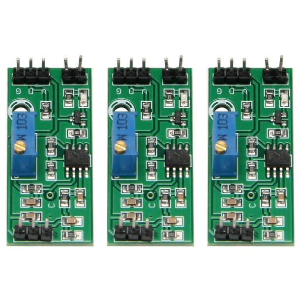 Symkmb 3Pcs LM393 3.524V Voltage Comparator Module with LED Indicator