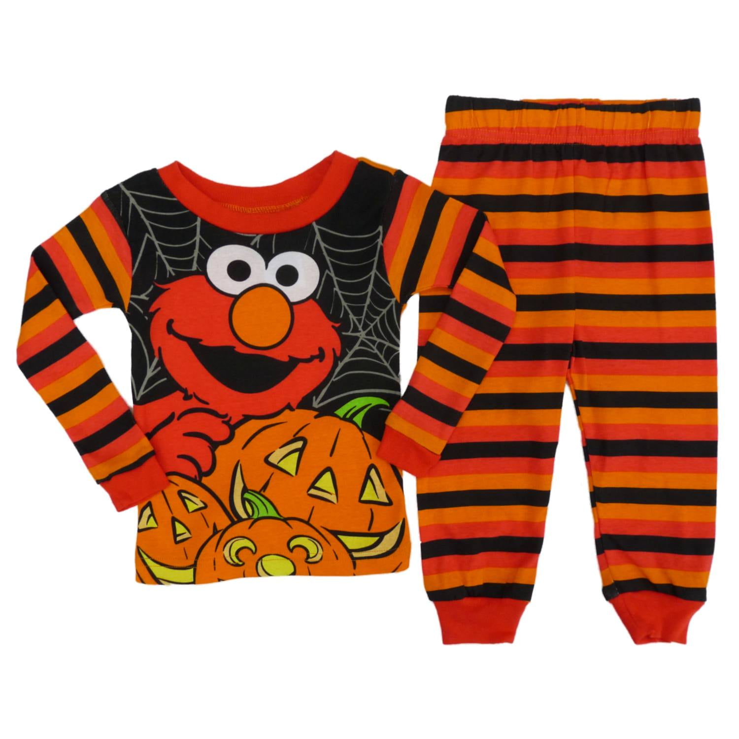 Sesame Street Infant & Toddler Boys Striped Halloween Elmo Pajama Set