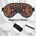 thumbnail image 3 of Uemuo Colorful Mexican2 Pattern Sleep Eye Mask - Light Blocking Sleep Mask Blocking Out Light Perfectly, Soft and Comfortable Night Eye Mask, Eye Blinder, 3 of 7