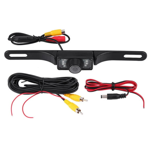 OUSITAID License Plate Backup Camera, 7 LED 170° Wide Angle Car License Plate Reaview Reverse Backup Night Vision Camera Waterpoof, Rear View Reverse Camera